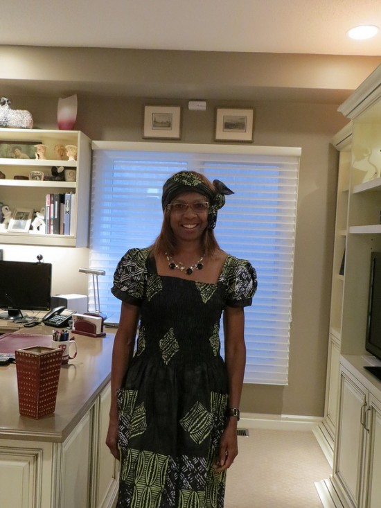 Molly dresses for the occasion!